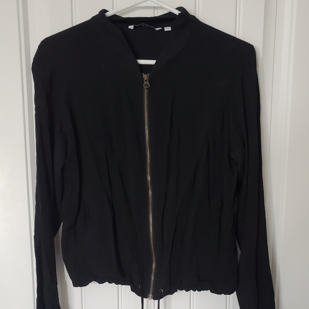 Powder Room thin zip cardigan blazer